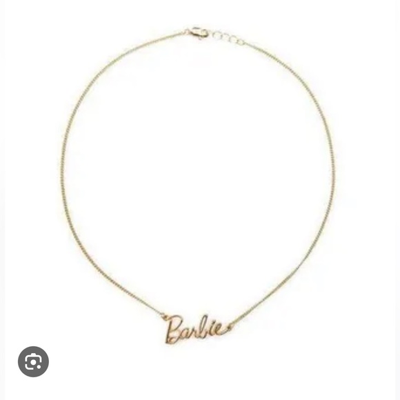 BARBIE™ THE MOVIE ©WARNER BROS. GOLD-PLATED BARBIE NECKLACE - Picture 3 of 16